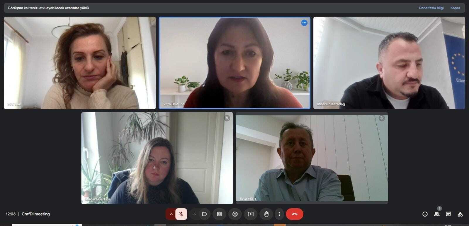 An online meeting with project partners on March 11th, 2025